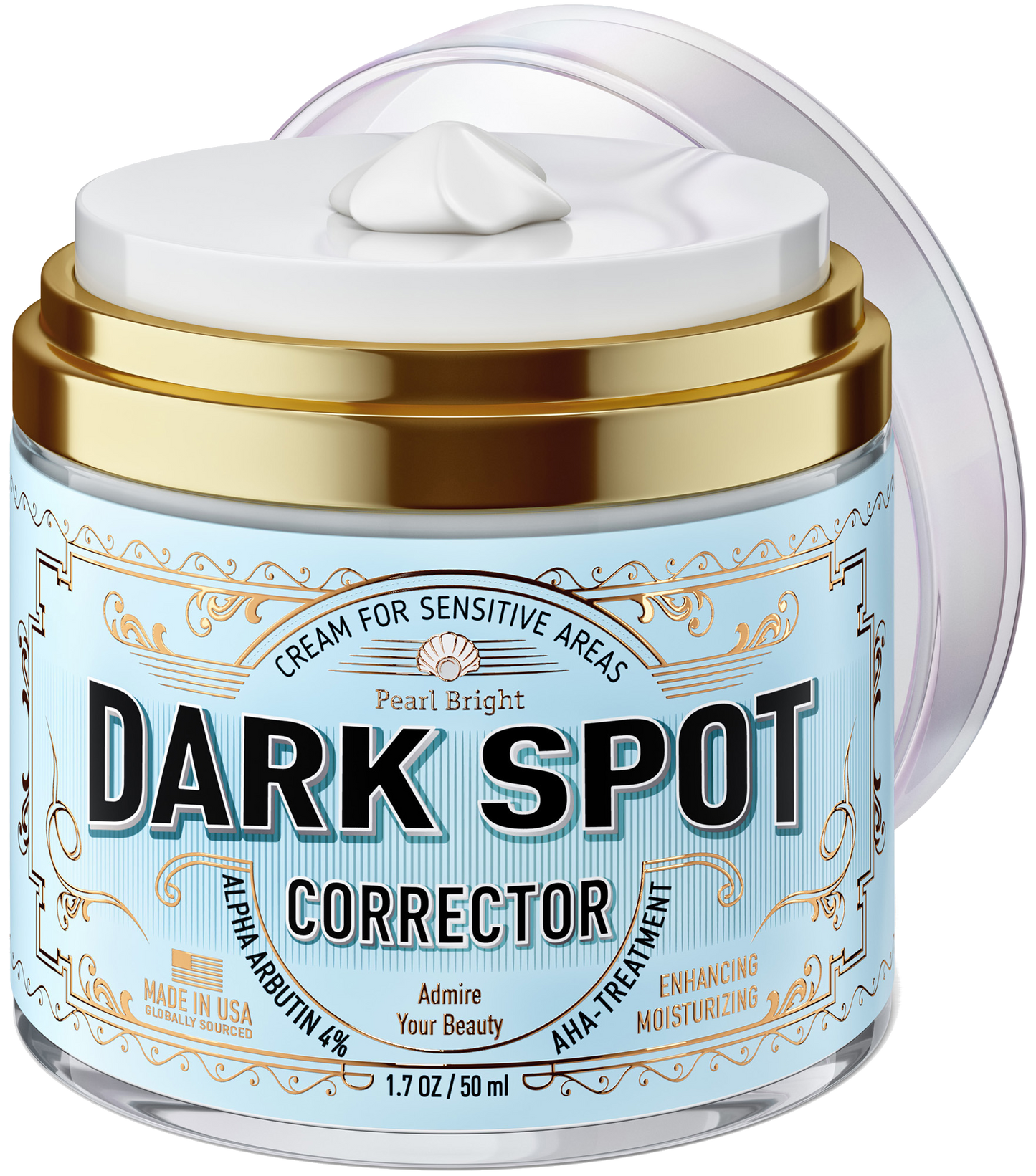 Pearl Bright Dark Spot Corrector Cream for Sensitive Areas with Alpha Arbutin 4%