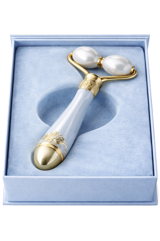 PearlBright Pearl Radiance Roller – Luxury Facial Massage Tool for Lifting, Smoothing & Skin Glow
